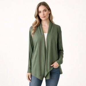 Athleta Forest Green Long Sleeve Cardigan Size Medium